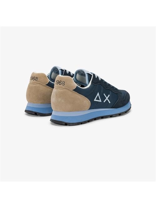 Sneaker Tom Multicolor in nylon e suede blu navy SUN 68 | BZ36106/07